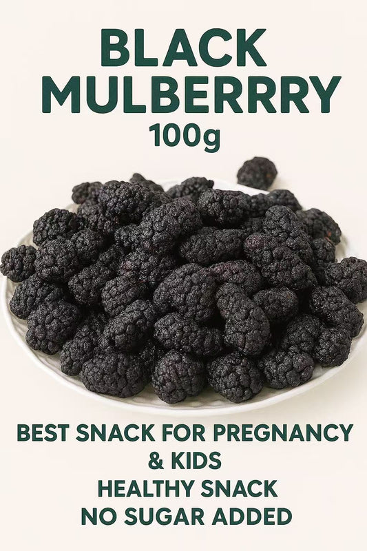 BLACKMULBERRRY 100g BEST SNACK FOR PREGNANCY& KIDSHEALTHY SNACKNO SUGAR ADDED